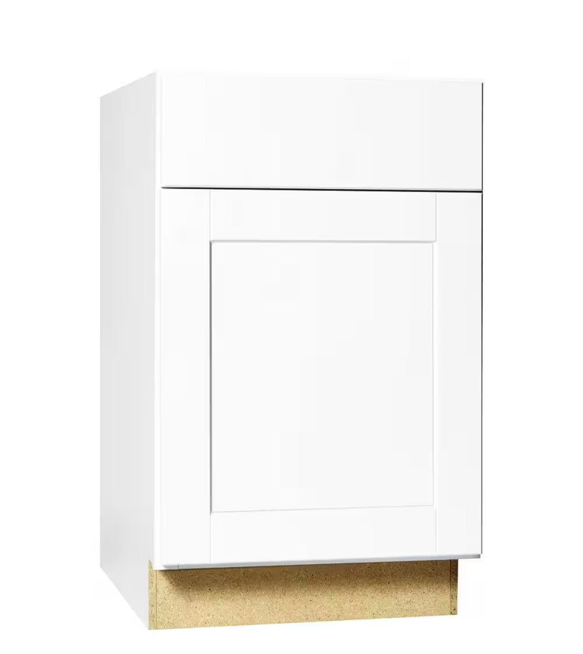 Shaker 21" base satin white