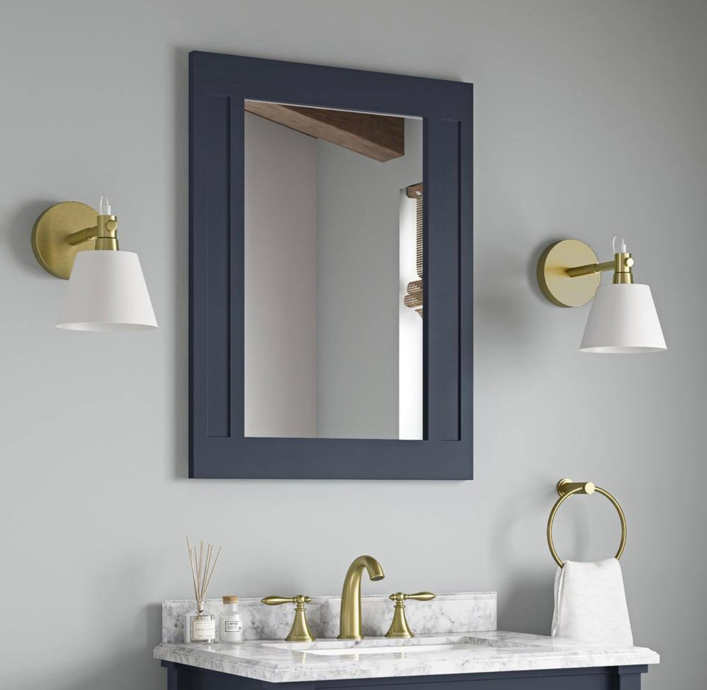 Aberdeen 24x32 mirror in midnight blue
