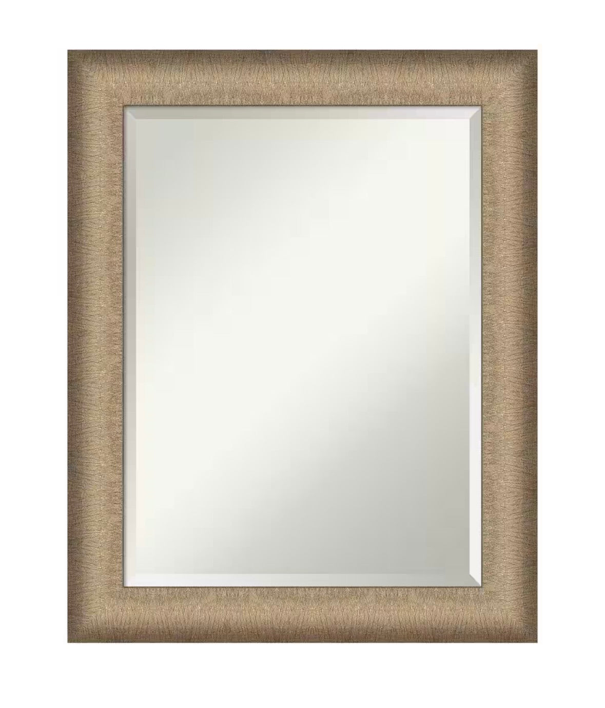 Brushed bronze beveled mirror (22.75"Wx28.75"H)