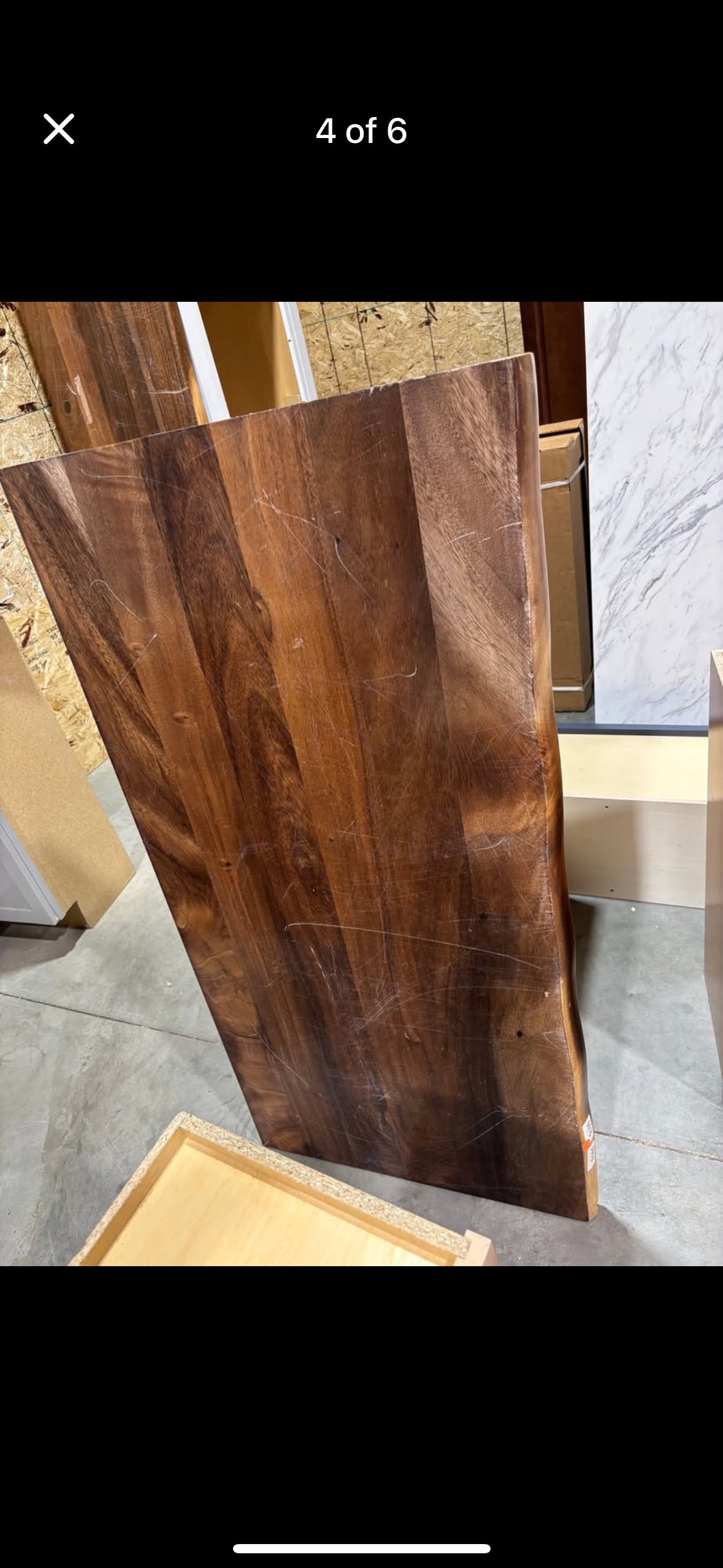 4ft saman live edge countertop