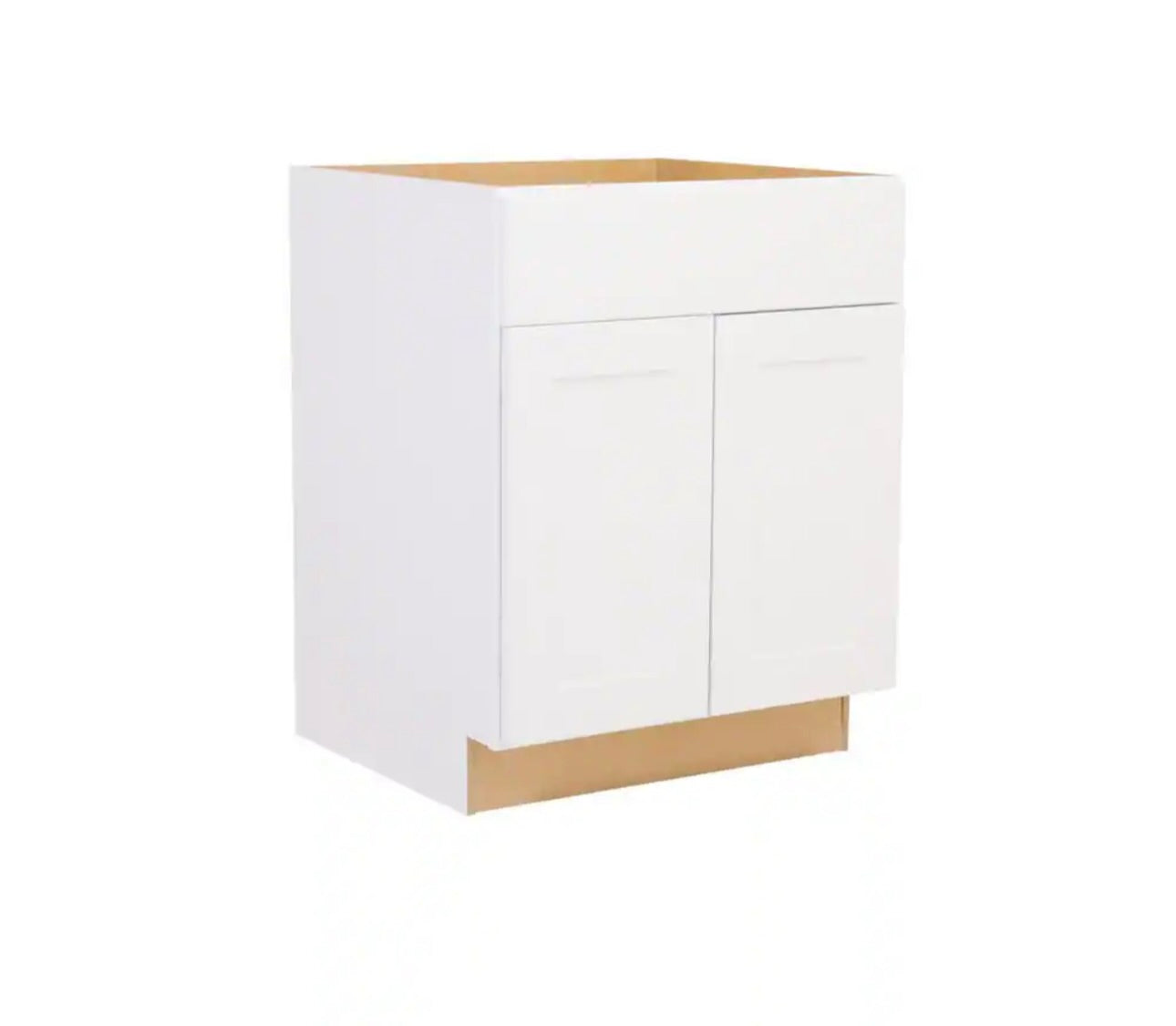 Shaker 27" base satin white