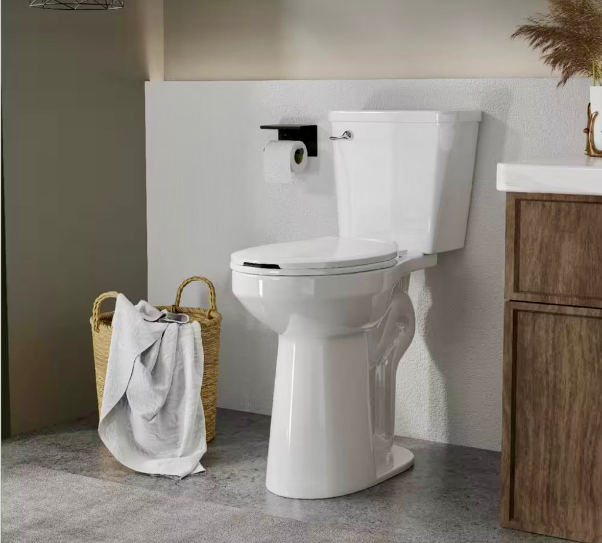 Tall 21" 2 piece elongated toilet