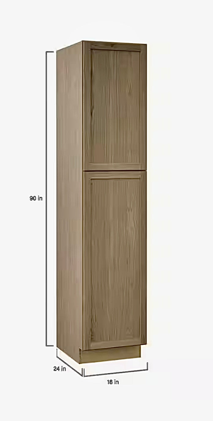 Pantry 18"x90" in Light oak