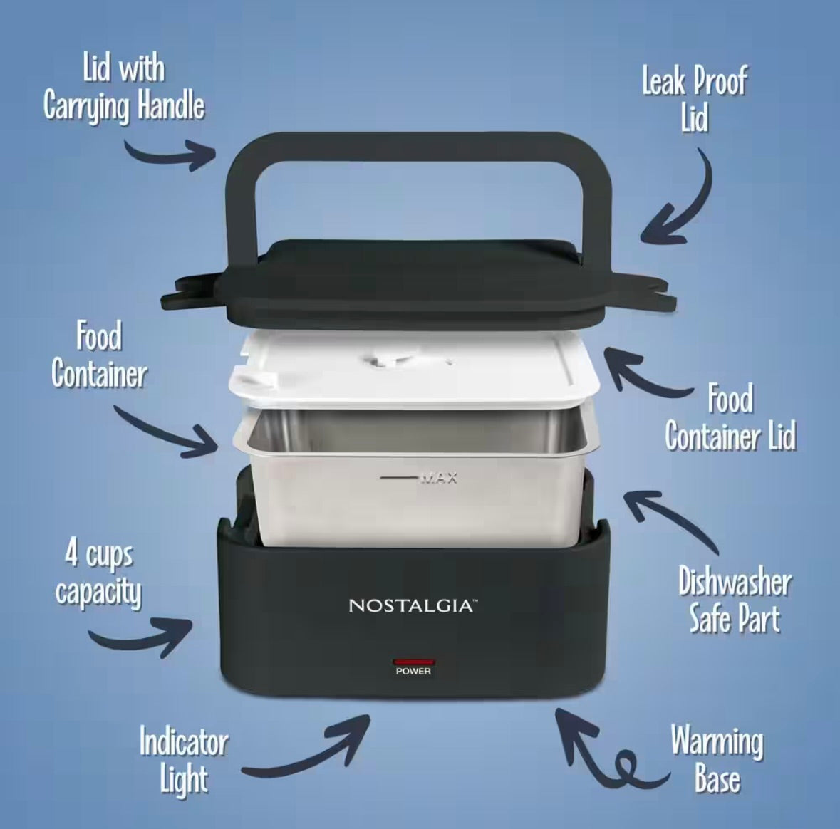 32oz heated lunch box