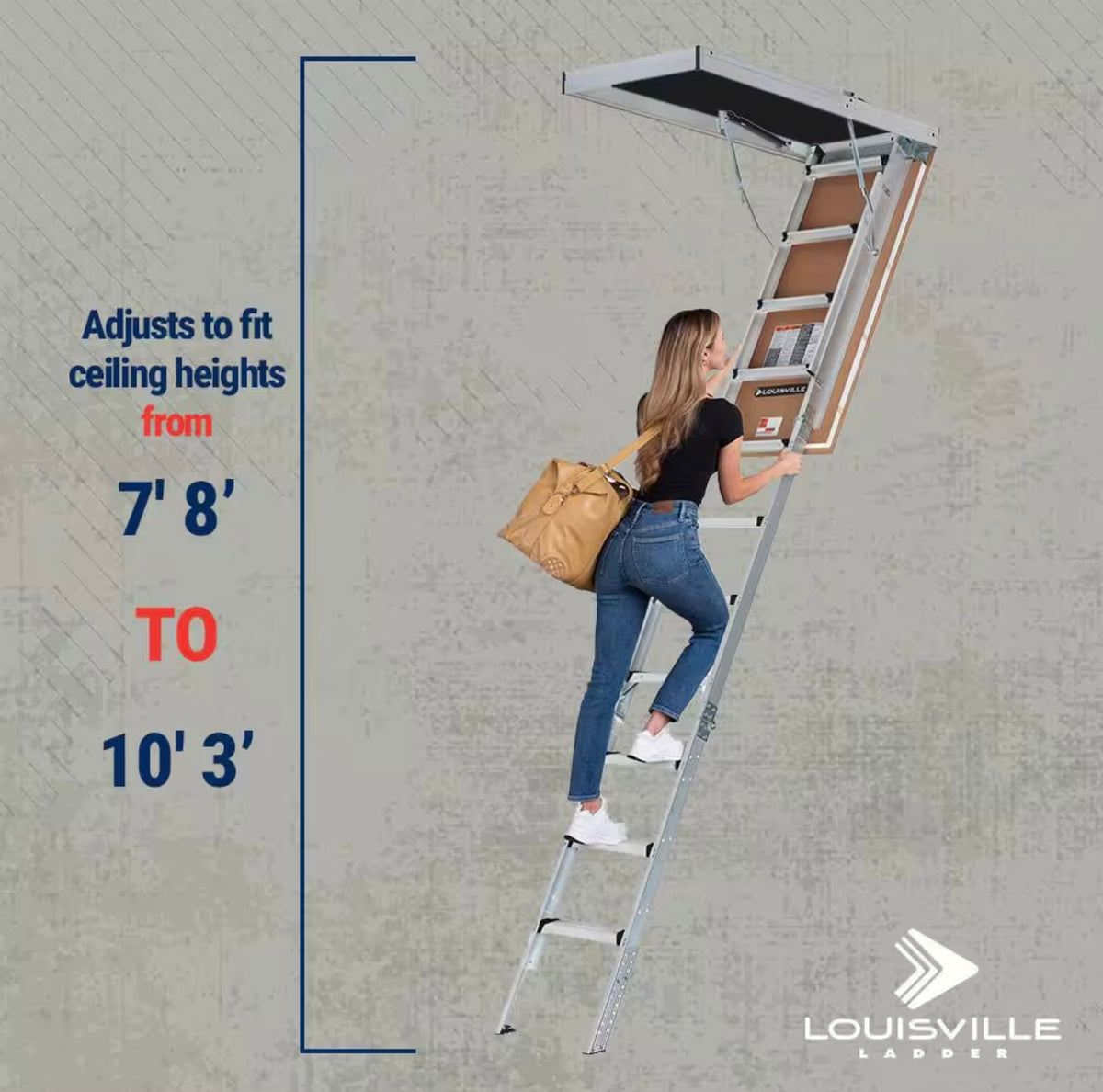 7ft-10ft attic ceiling ladder