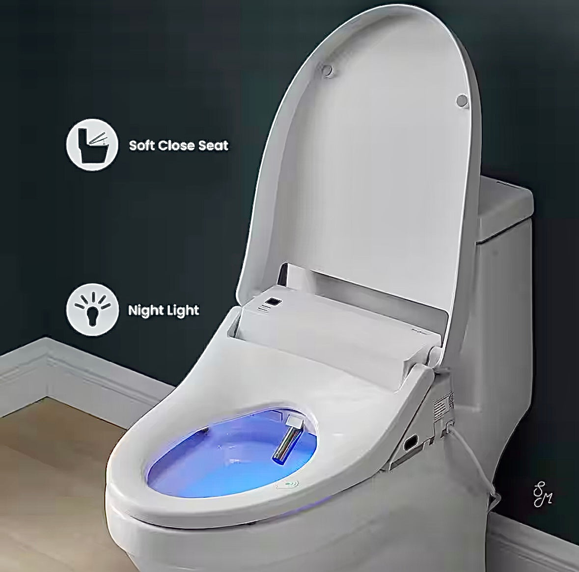 Vivante electric elongated bidet seat