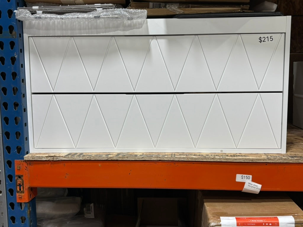 36" white floating vanity