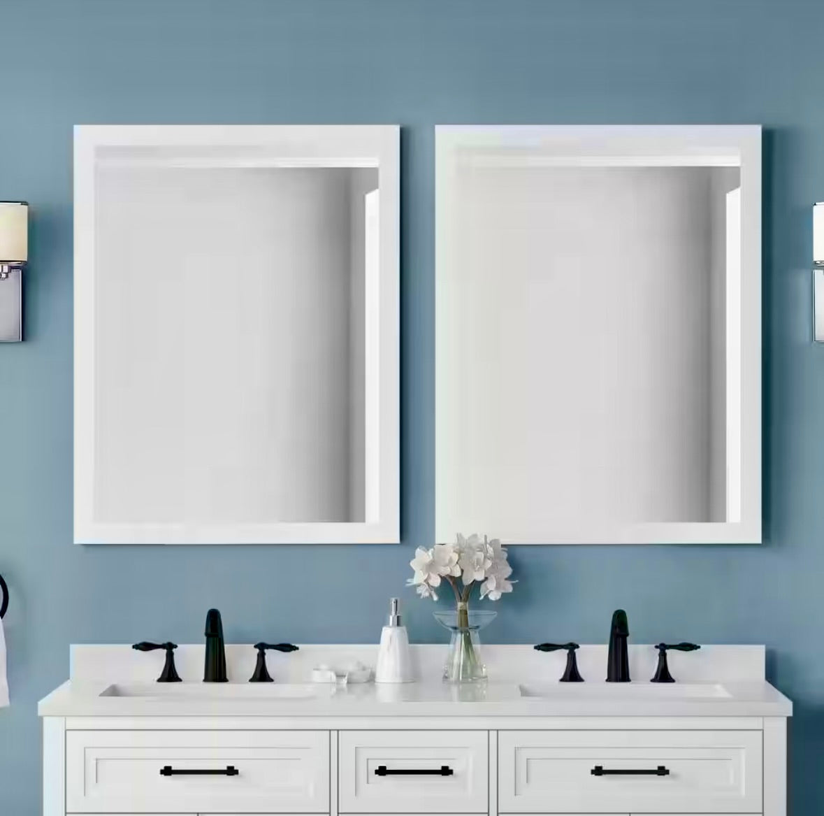 Mayfield 28"Wx36"H White mirror