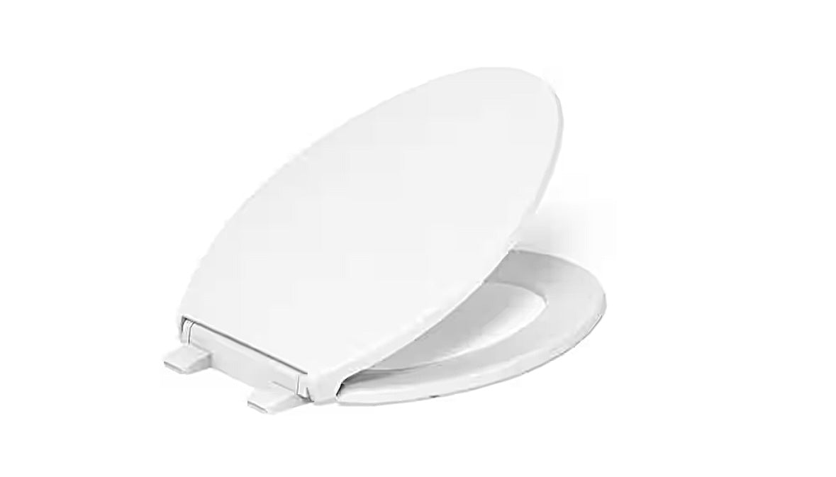 Kohler elongated toilet seat in white