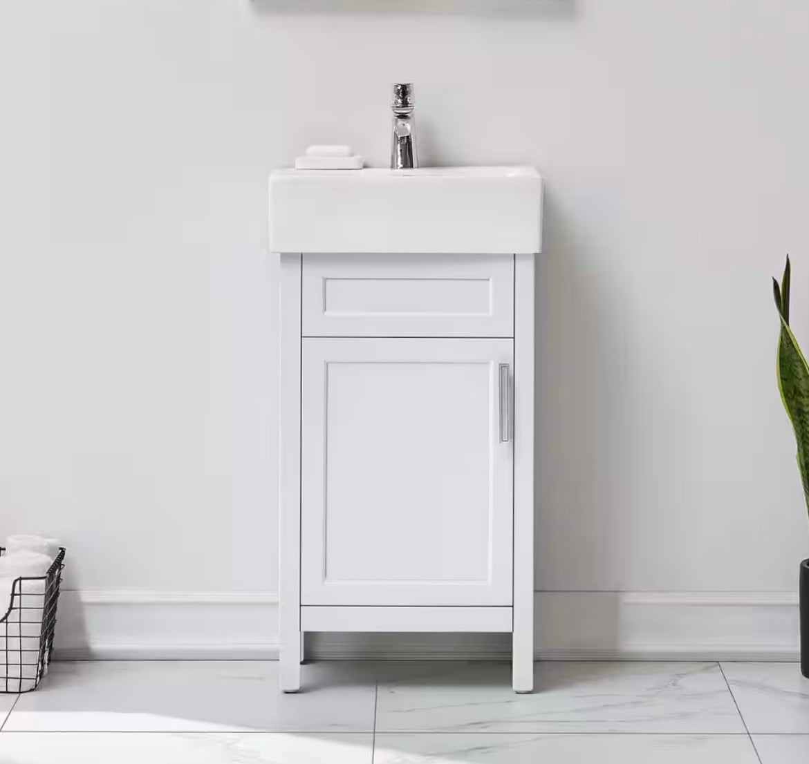 Arvesen 18" white vanity