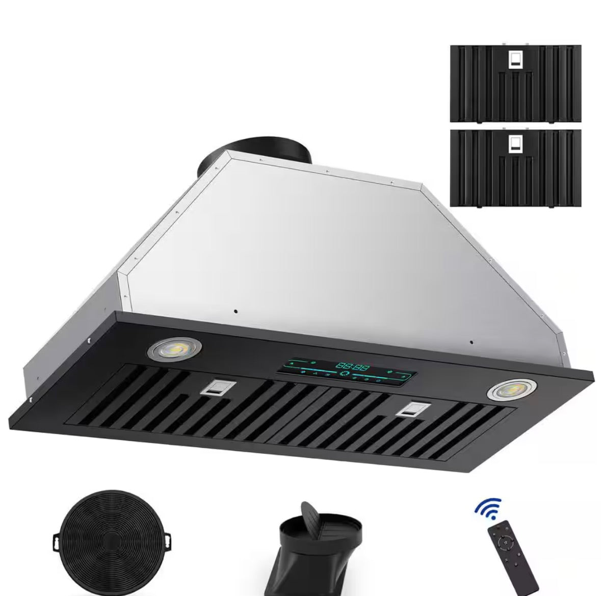 30 in 900 CFM ductless range hood