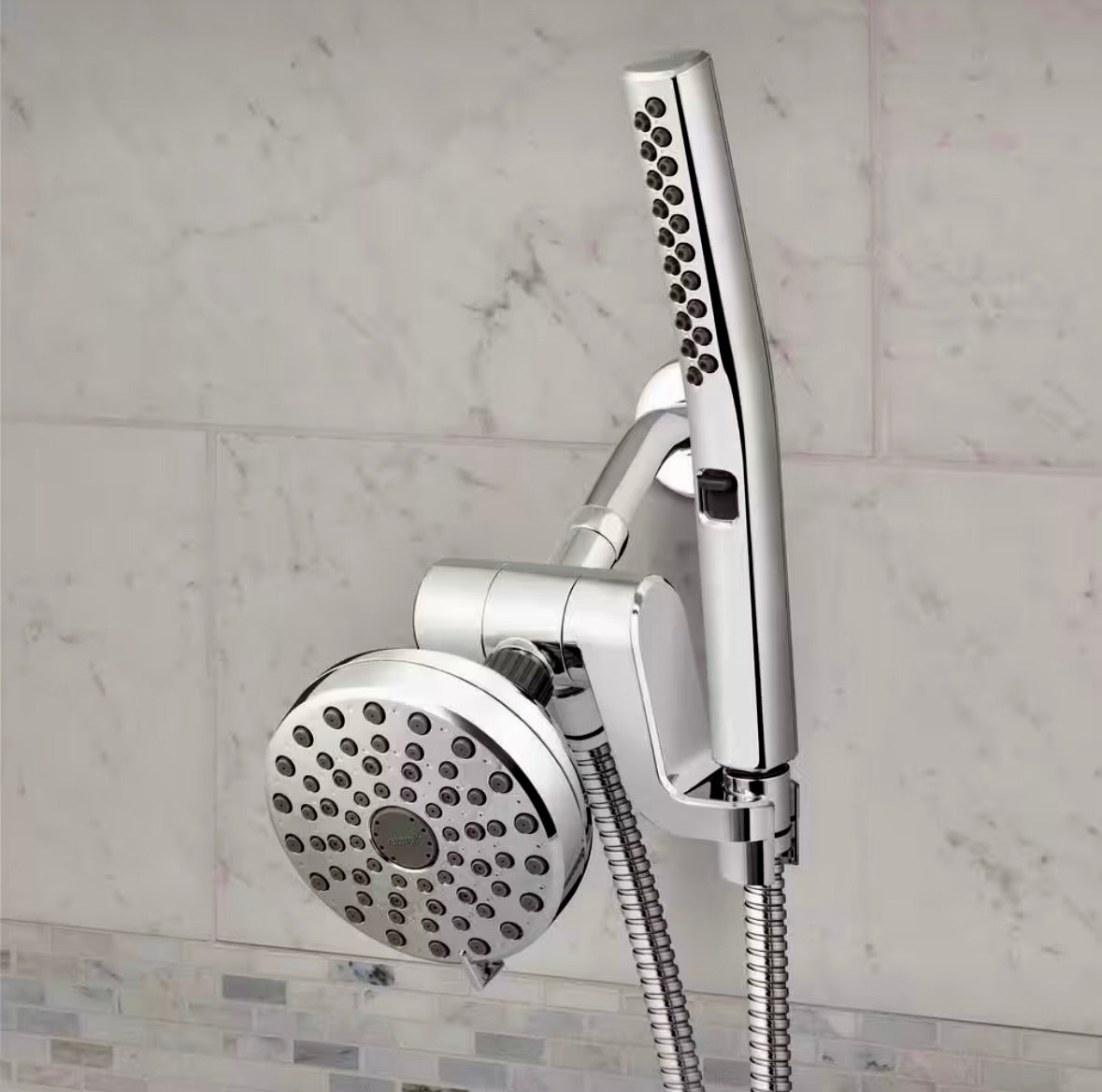 12 spray shower head and detachable head