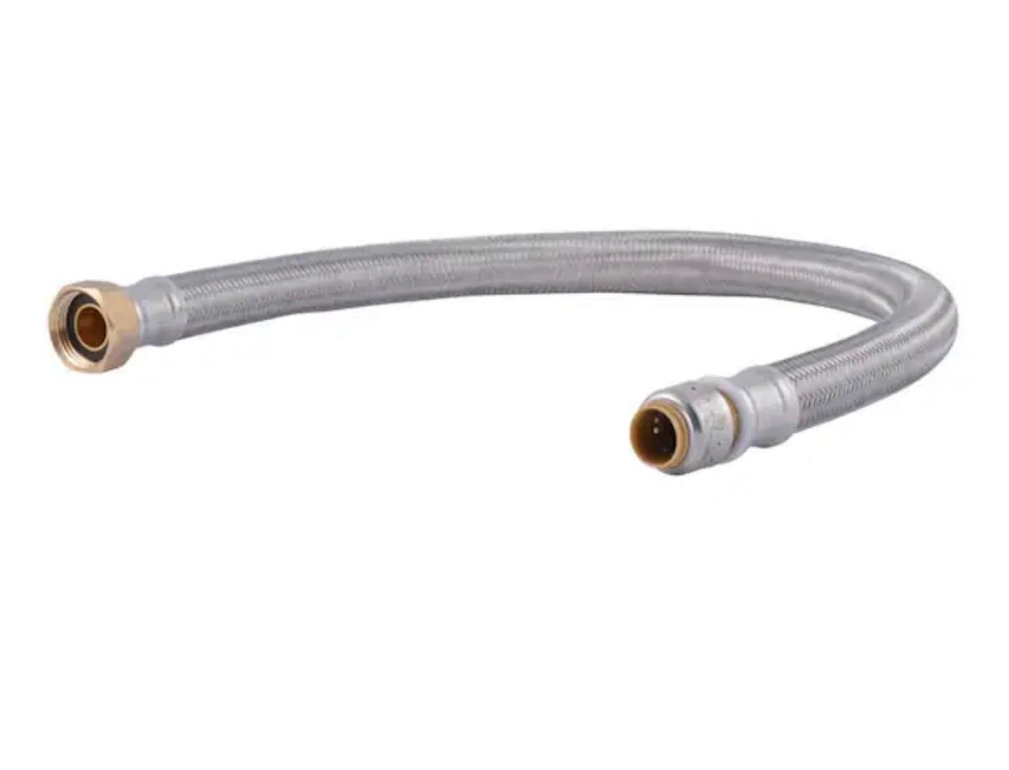 Max 1/2 in. Push-to-Connect x 3/4 in. FIP x 24 in. Braided Water Heater Connector