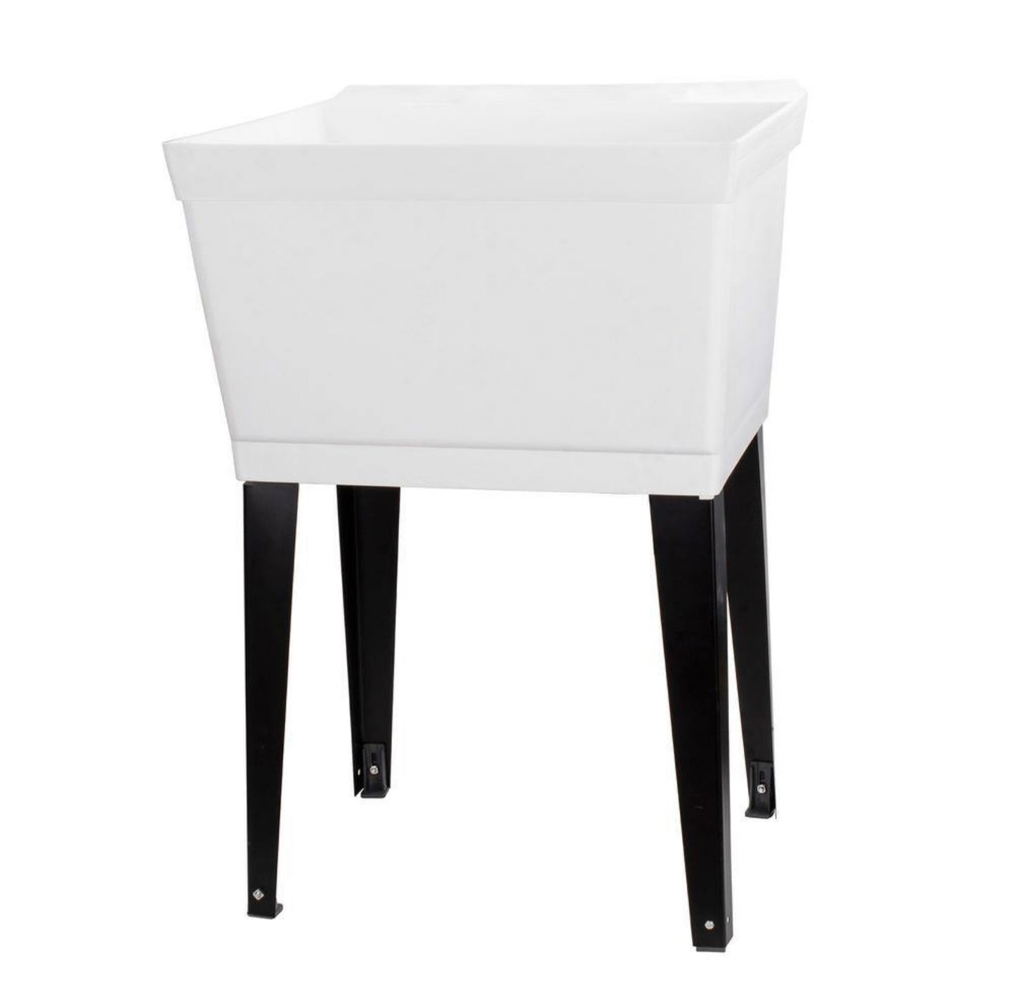 23 in utility sink w/black legs