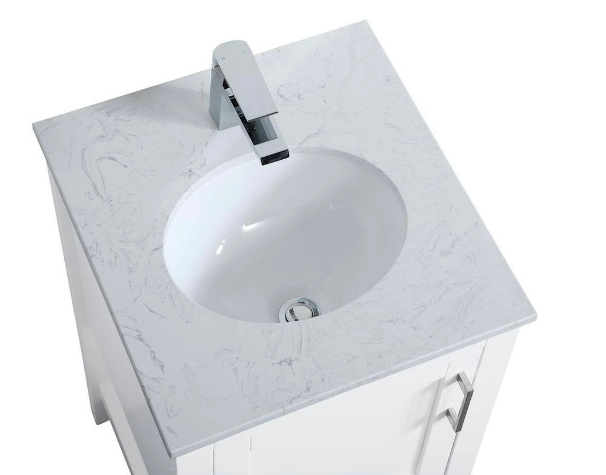 Timeless Home 18" White vanity