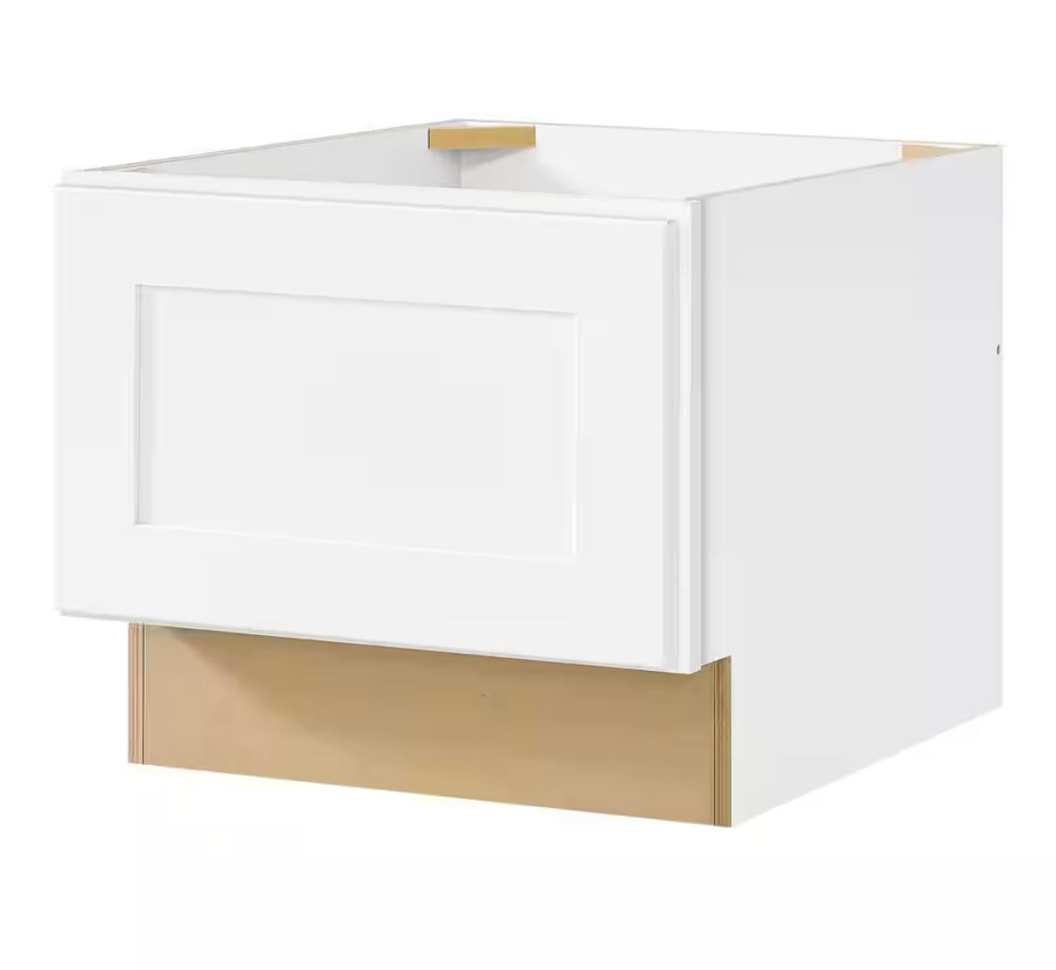 Avondale 18" W drawer bench base in alpine white