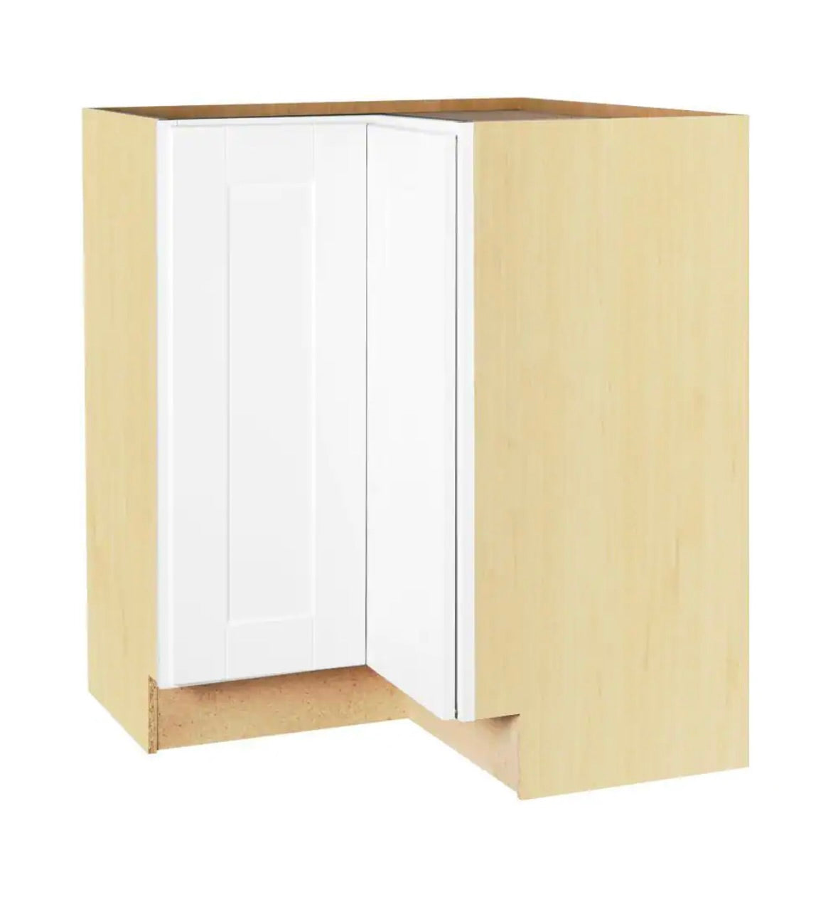 Hampton shaker lazy susan in satin white