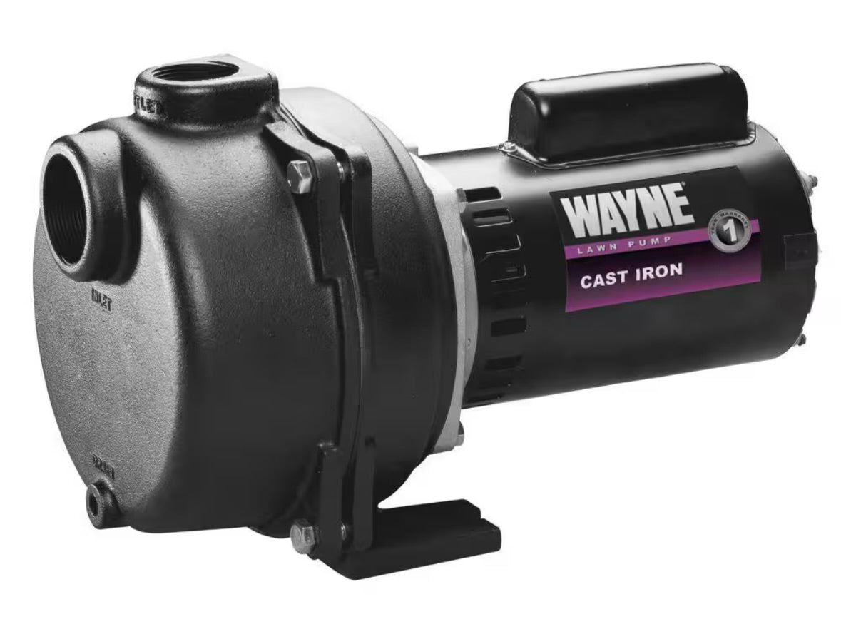 2 HP permanent lawn sprinkler pump