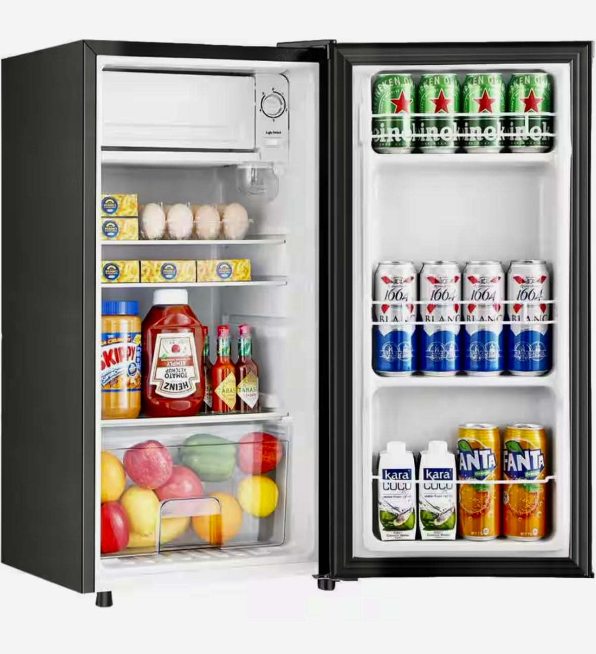 16" 3.1 cu.ft Mini fridge silver