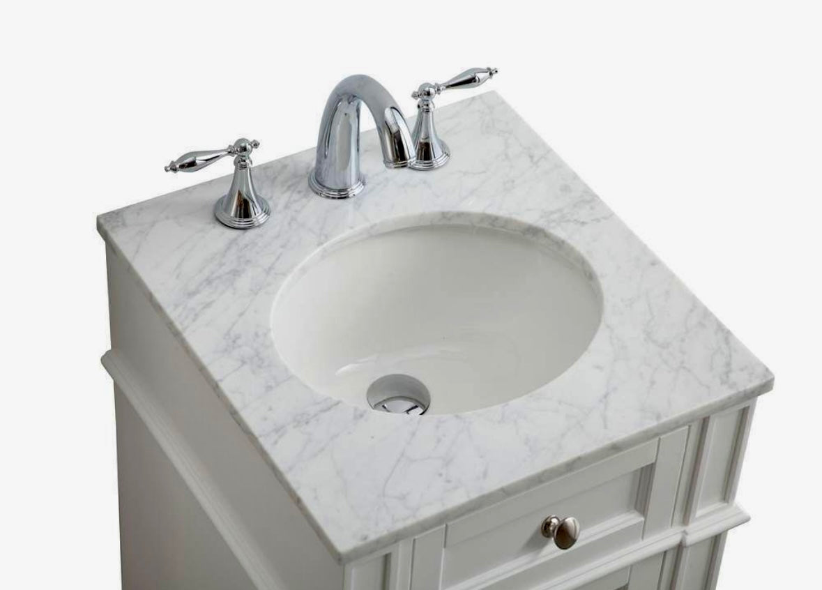 Timeless Home 19 in white vanity
