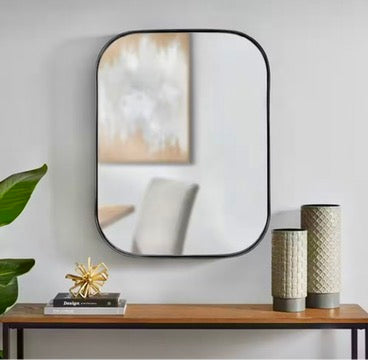 Deep set Black mirror 24"W x 32"H