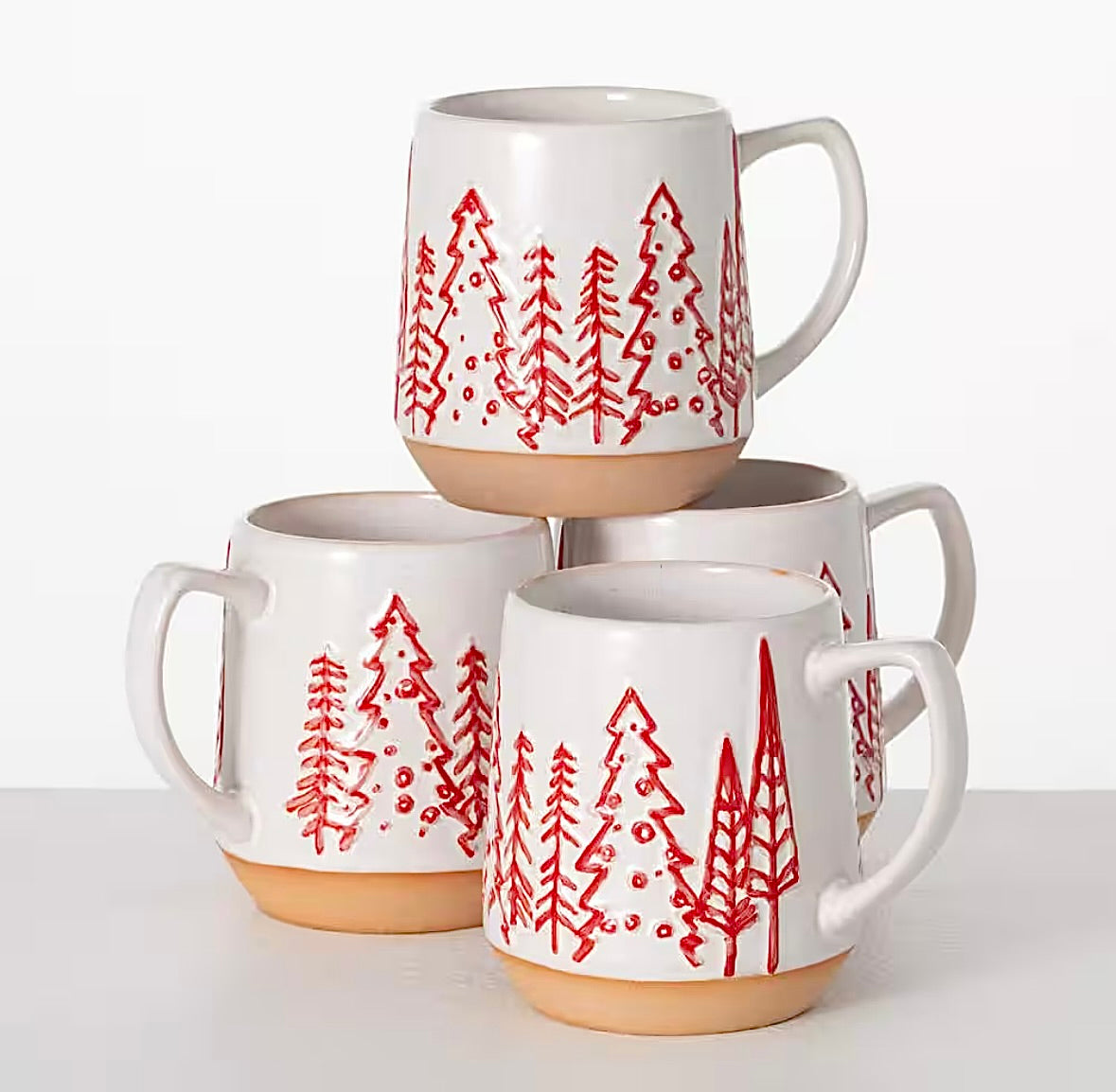 4.75 in tis the season Christmas mug set of 4