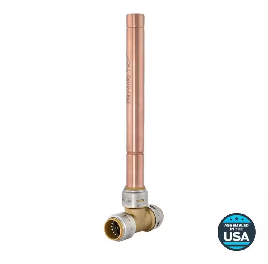 Max 3/4 in. Push-to-Connect Brass Residential Water Hammer Arrestor Tee