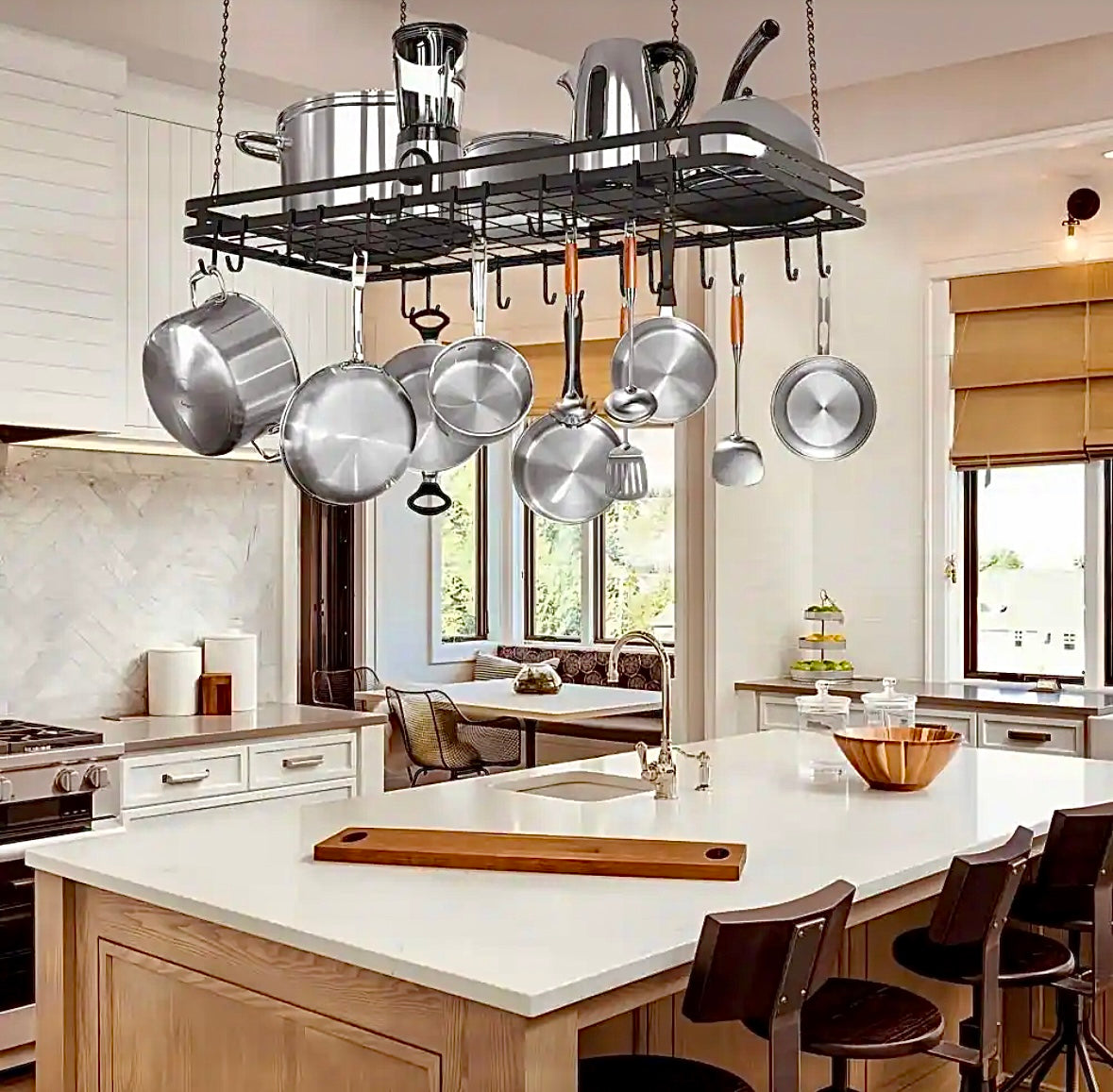 Ceiling pot rack