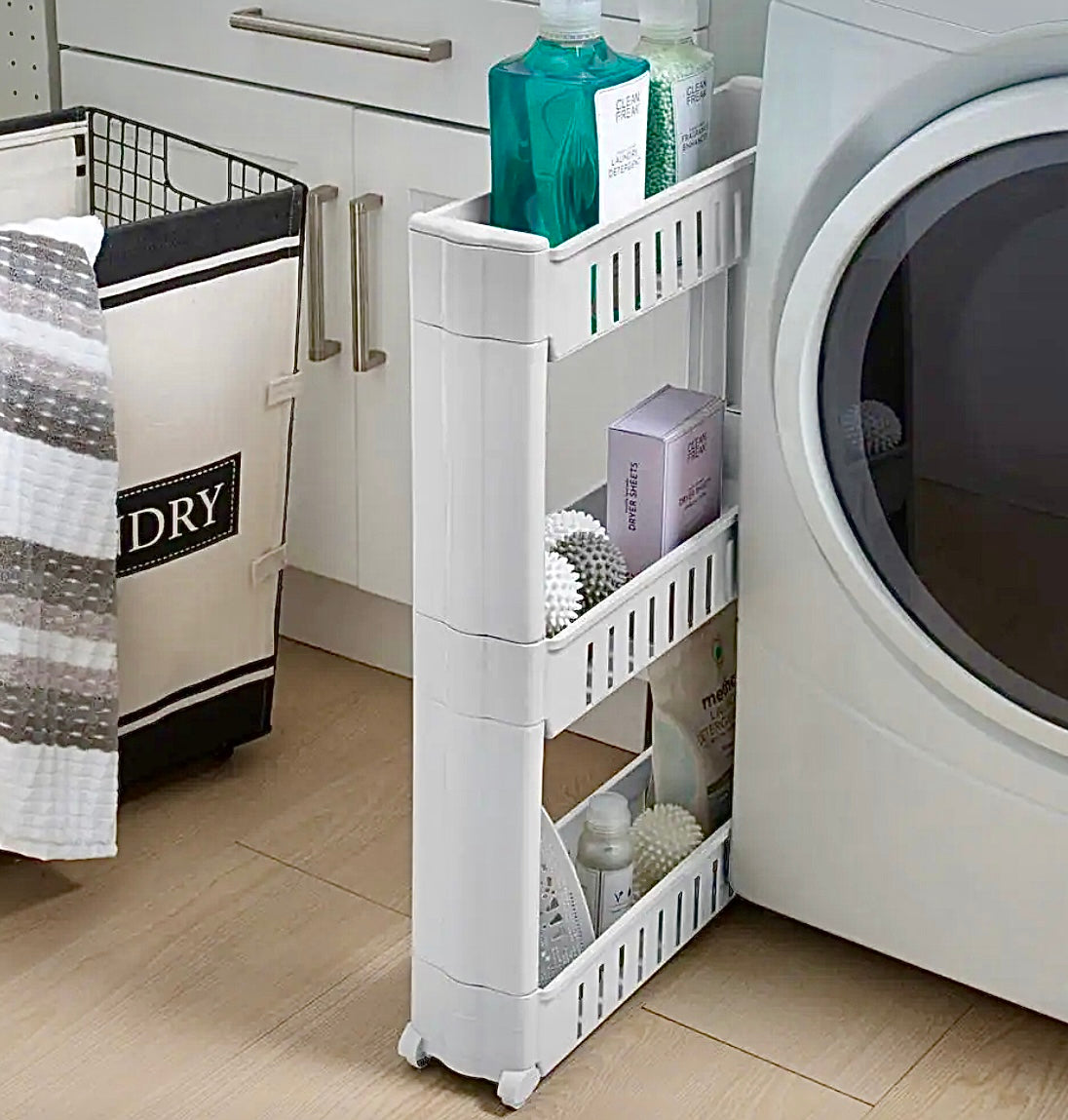 3-tier slim storage cart