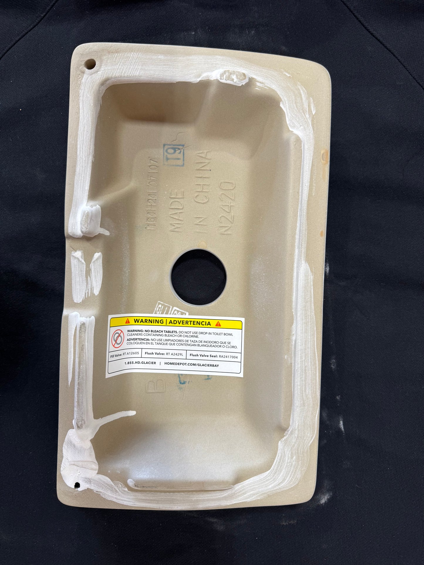 McClure toilet tank lid