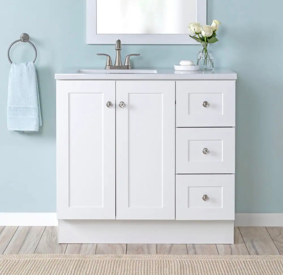 Bannister 37" white vanity