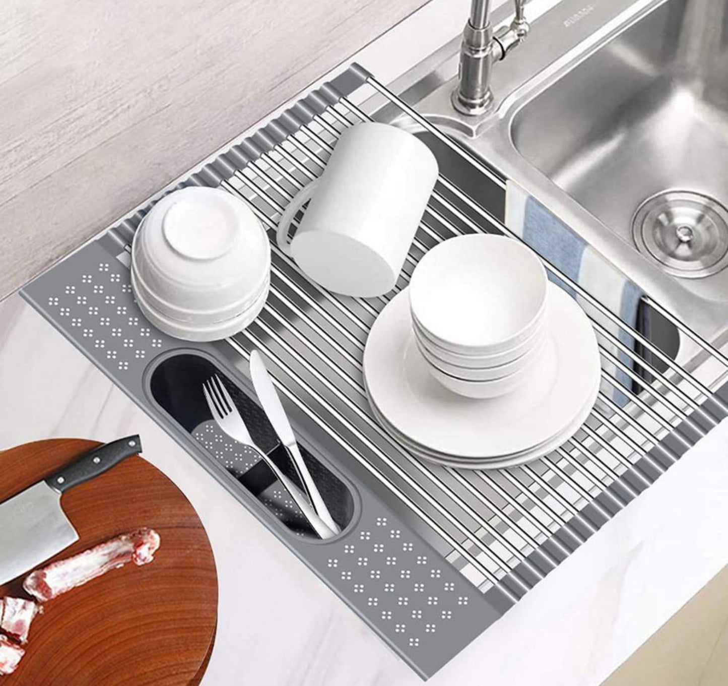 Foldable dish rack