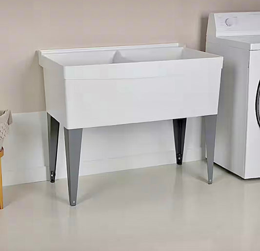 Utility tub 40"W floor mount