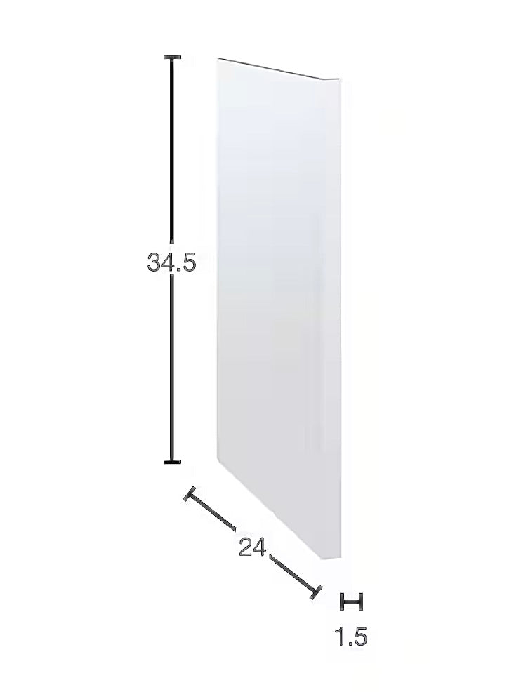 Courtland dishwasher end panel polar white