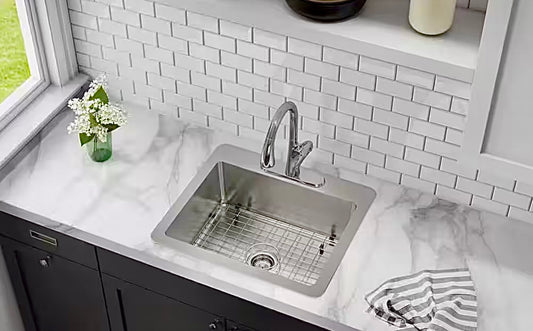 Elkay 25" drop in/undermount sink