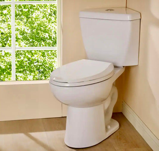 17" corner toilet in white