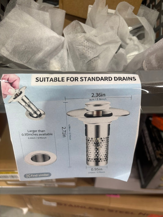 Bathroom sink hair catcher