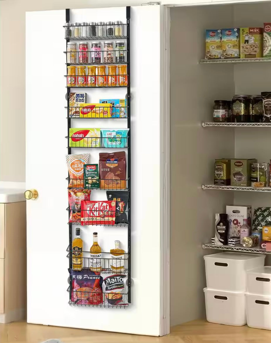 9 tier over the door pantry black