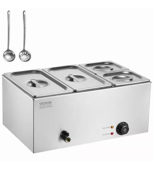 4-pan Commercial food warmer