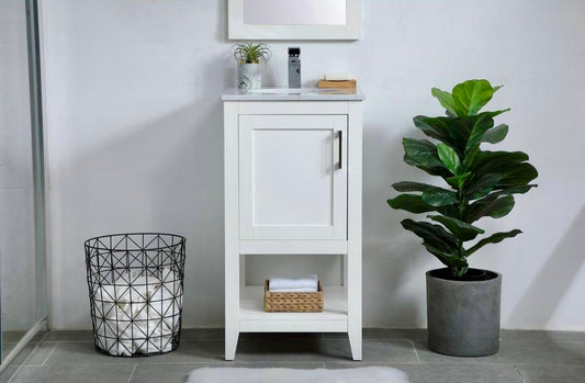 Timeless Home 18" White vanity