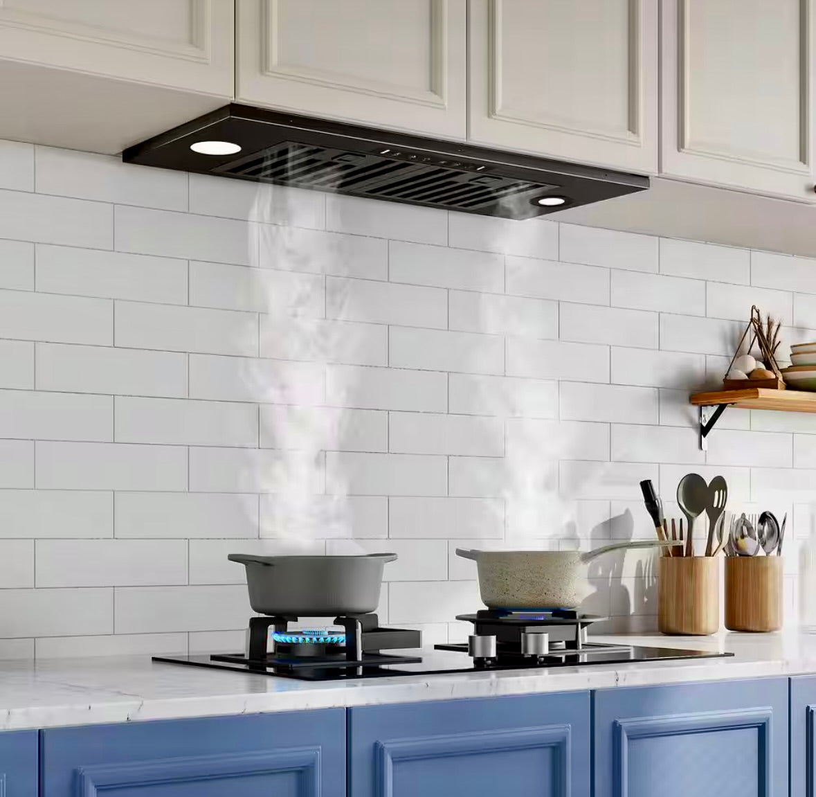 VIKIO 36" Range hood in black