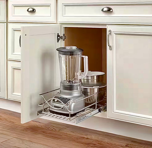 11" double tier base cabinet pull out