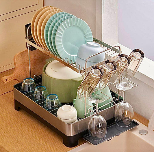 2 tier Dish drying rack