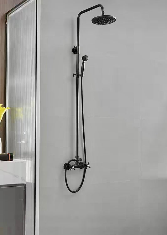 8" Rain shower kit matte black