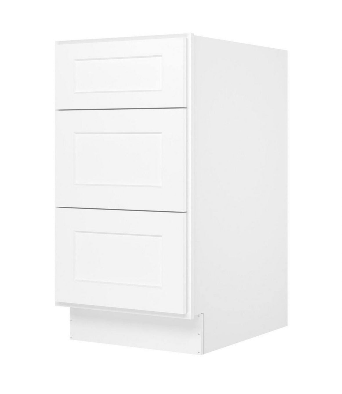 18" drawer base in white
