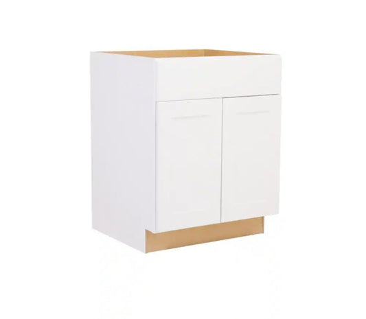 Shaker 27" base satin white
