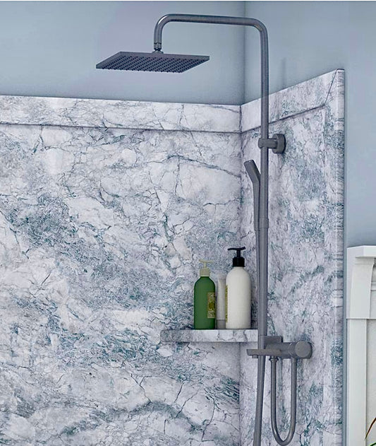 15" corner shower shelf in everest