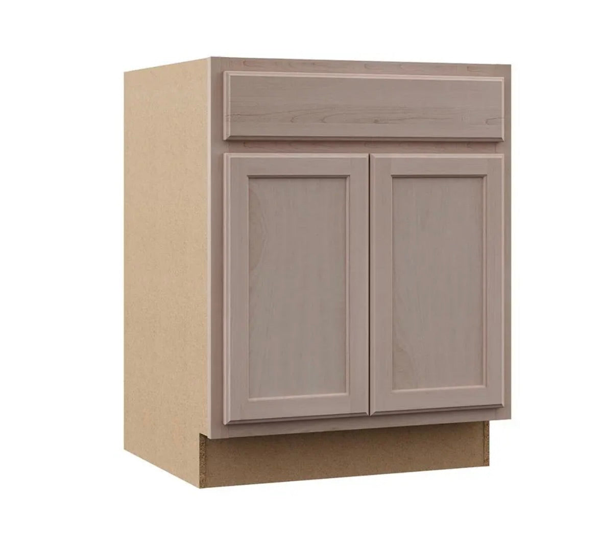 27" unfinished base cabinet