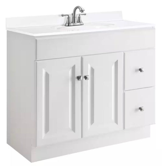 Wyndham 36"x18" vanity no top