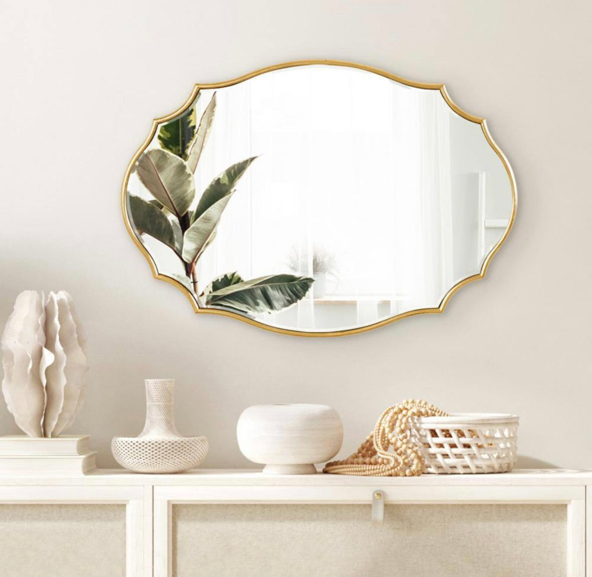 Leanna 24x18 gold mirror